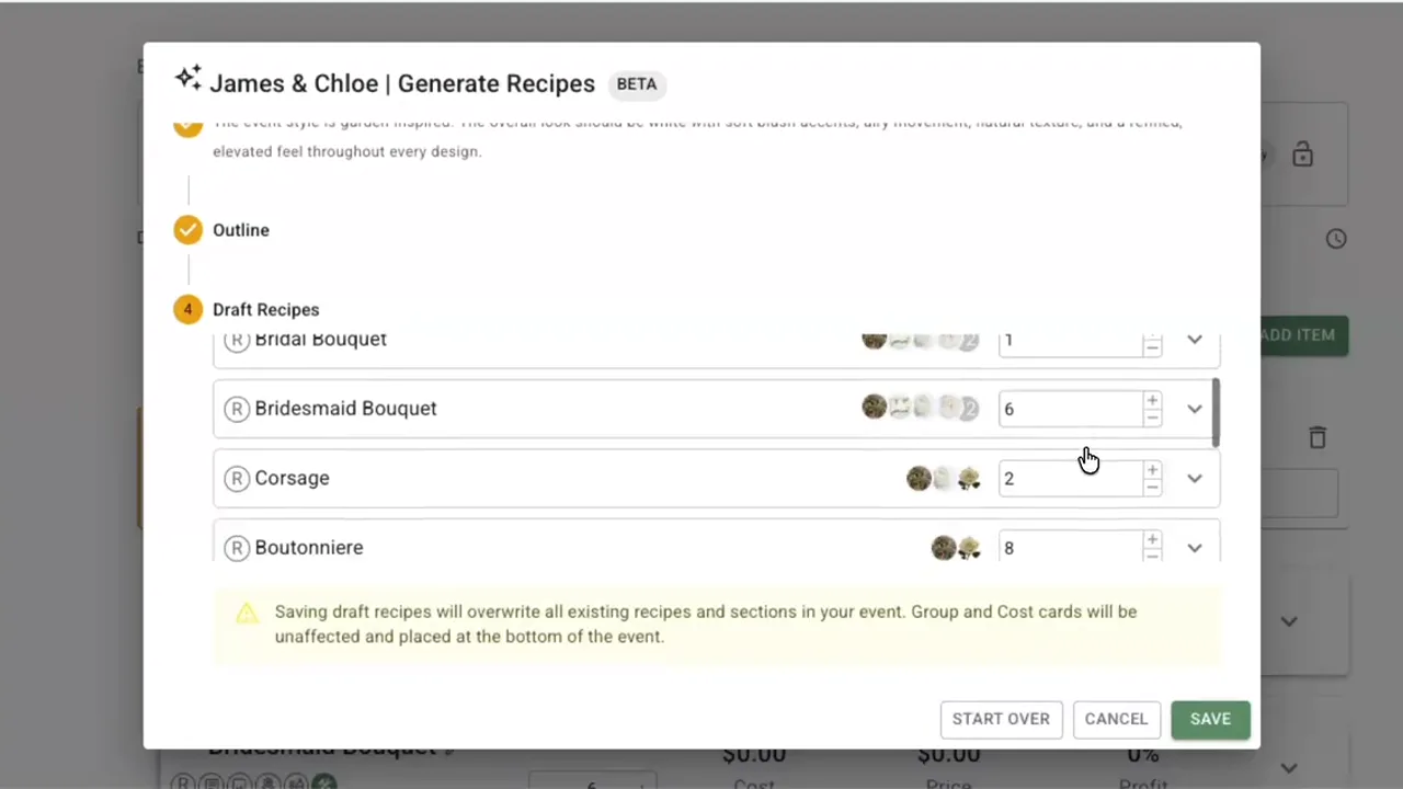 FlowerBuddy product interface