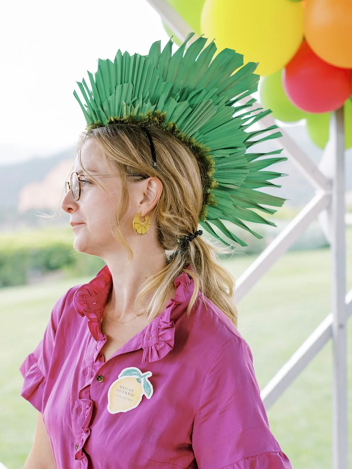 Megan Guerrie at a floral event