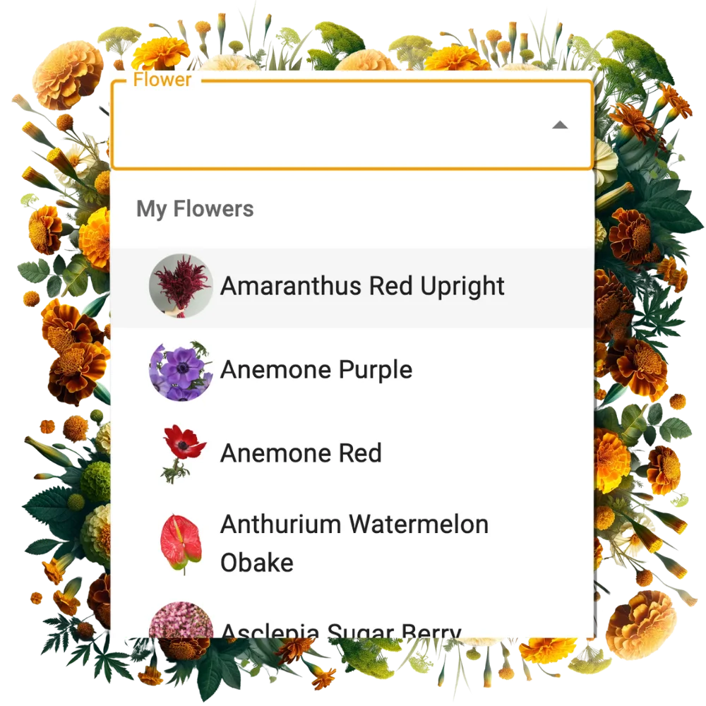 Our Floral Database is Ready for You in FlowerBuddy