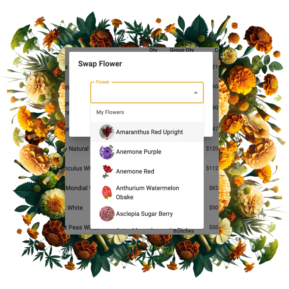 Signature Designs with a Click in FlowerBuddy