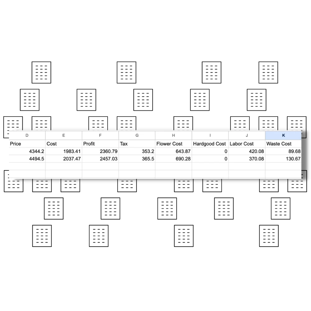 Exporting a report to a spreadsheet