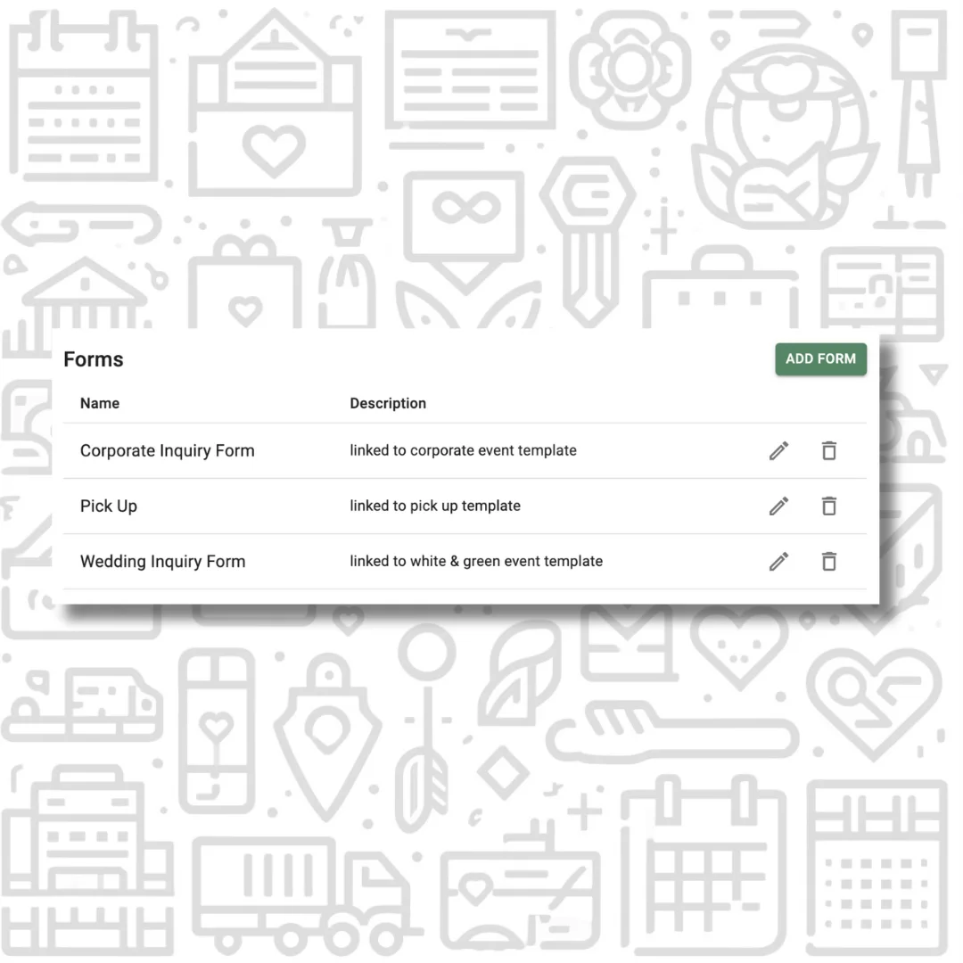 Create Multiple Inquiry Forms in FlowerBuddy